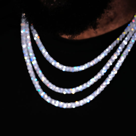 5mm 18K Gold-Plated Iced Bling Bling Tennis Chain