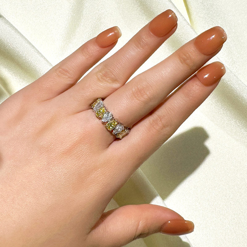 Maxine Special Full Pear Cut Women's Wedding Band In Sterling Silver