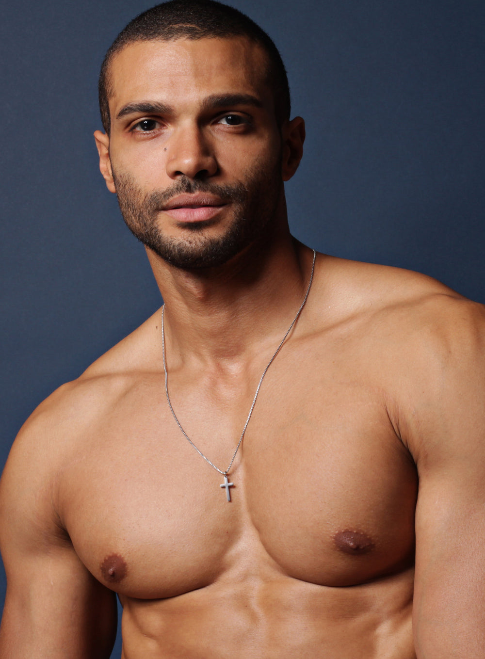 Small Stainless Steel Cross Necklace For Men