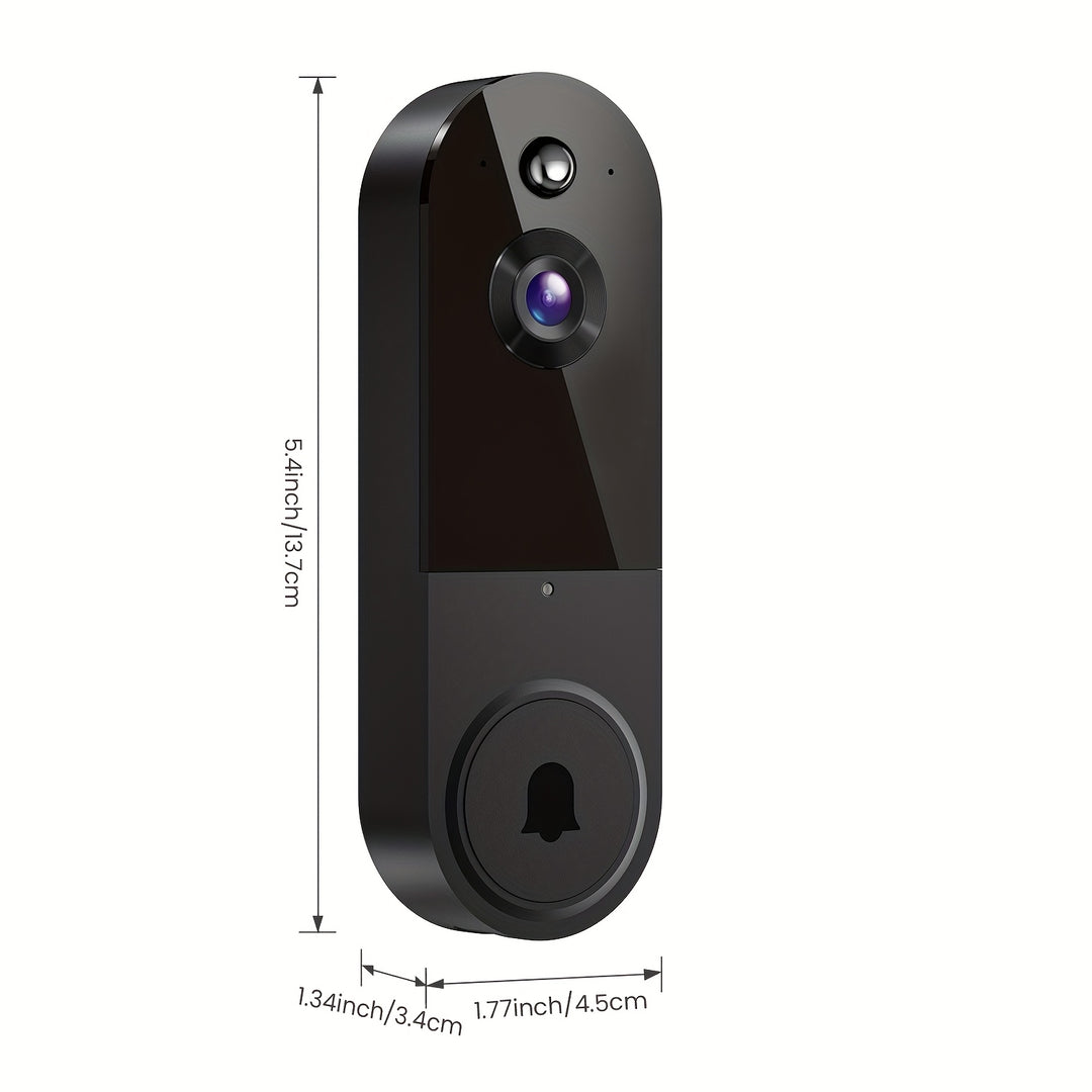 1080P Video Doorbell Camera Intelligent Body Detection Cloud Storage Real-time View