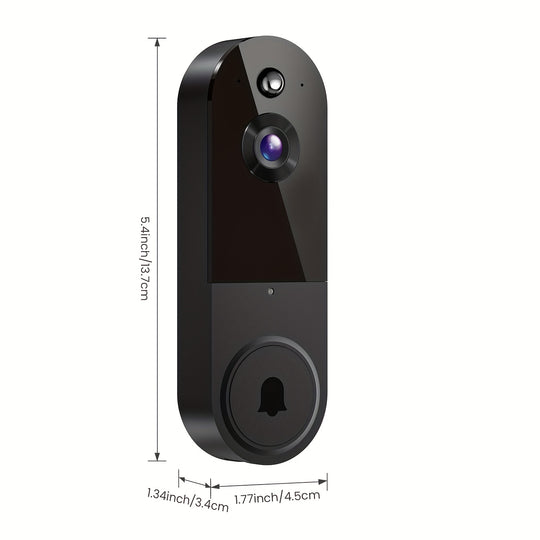 1080P Video Doorbell Camera Intelligent Body Detection Cloud Storage Real-time View