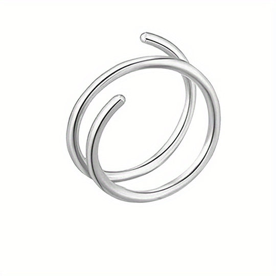 Stainless Steel Double Helix Nose Rings Hot Style Lady Piercing Jewelry