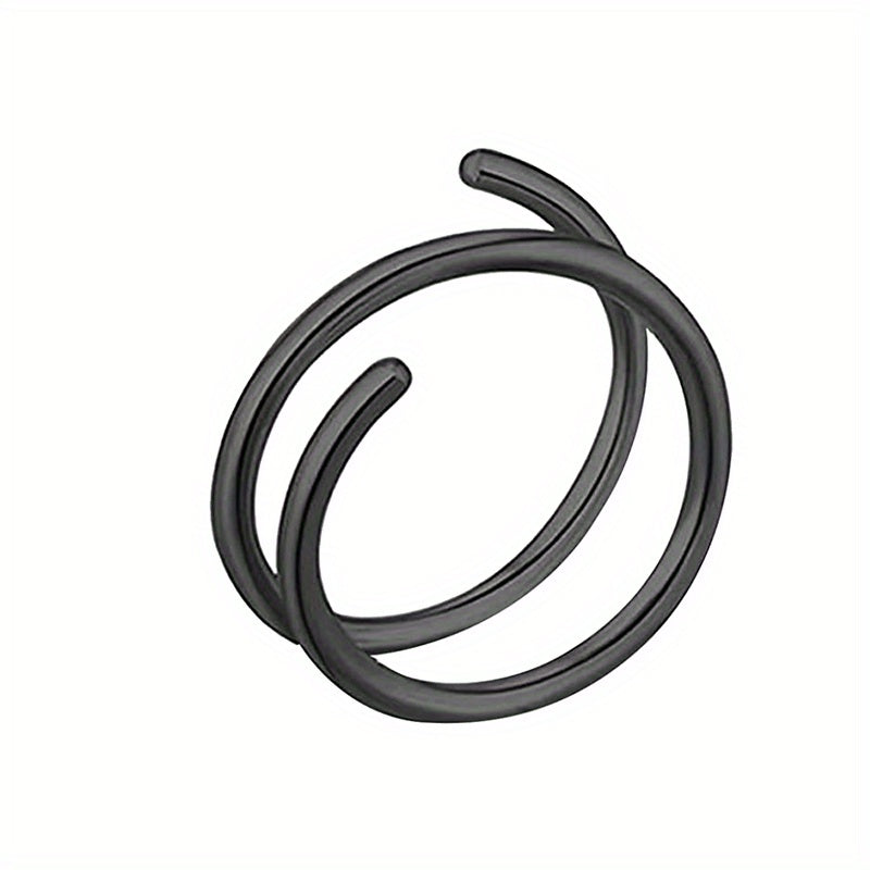 Stainless Steel Double Helix Nose Rings Hot Style Lady Piercing Jewelry