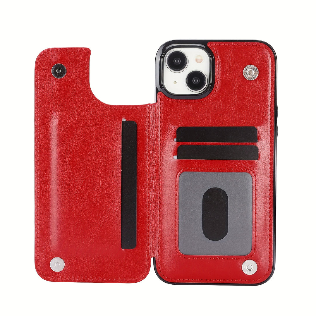 For iPhone 17 Air 16e 16 15 14 13 12 11 Pro Max XR XS Max SE 2022/2020 7 8 Plus Wallet Case with Card Holder