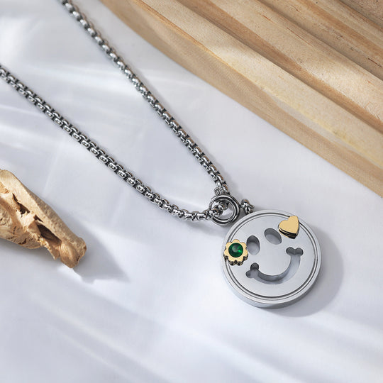 Emerald Smile Pendant Necklace