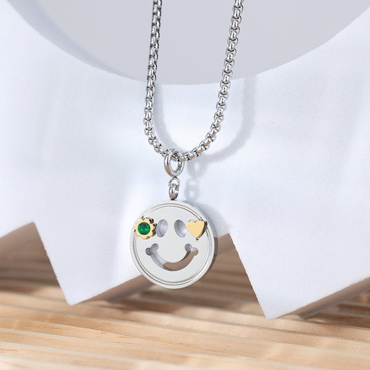 Emerald Smile Pendant Necklace