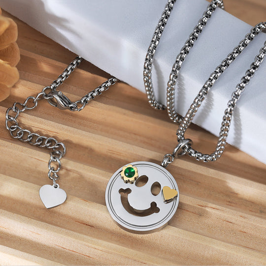 Emerald Smile Pendant Necklace