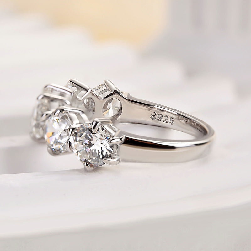 Maxine Unique Half Round Cut Women's Wedding Band