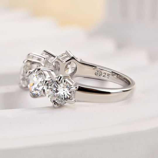 Maxine Unique Half Round Cut Women's Wedding Band