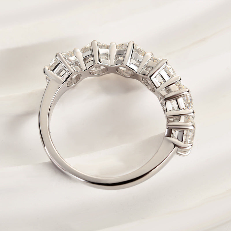 Maxine Unique Half Round Cut Women's Wedding Band