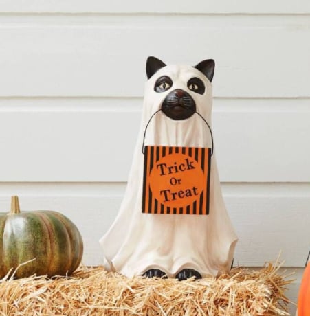 Halloween Ghost Dog Candy Bowl