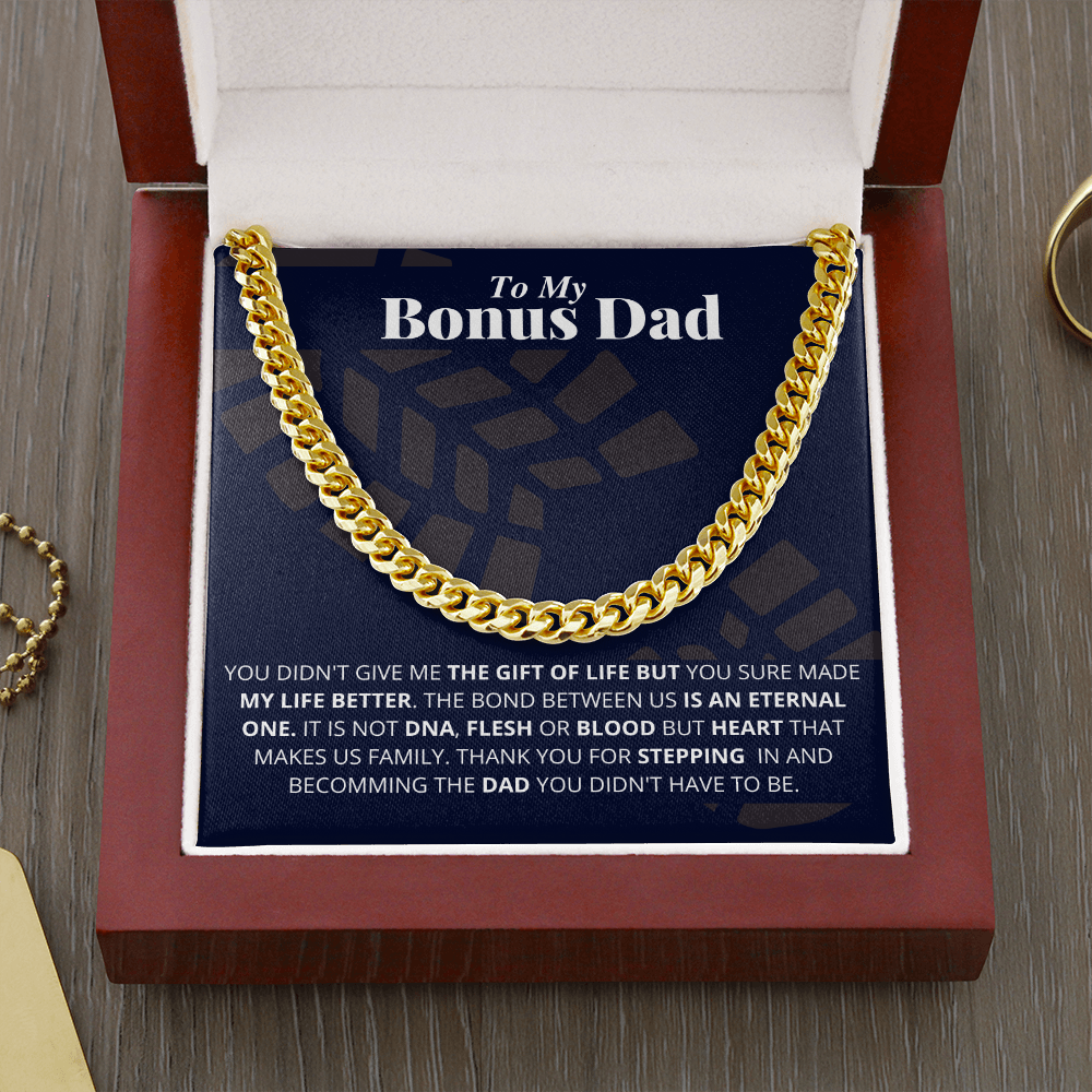 To Bonus Dad - My Gift - Cuban Link Chain