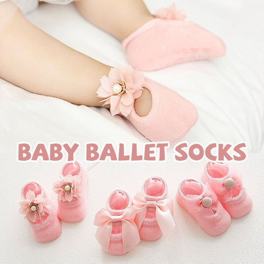 🎉PAY 1 GET 3 PAIRS👼Baby Ballet Socks