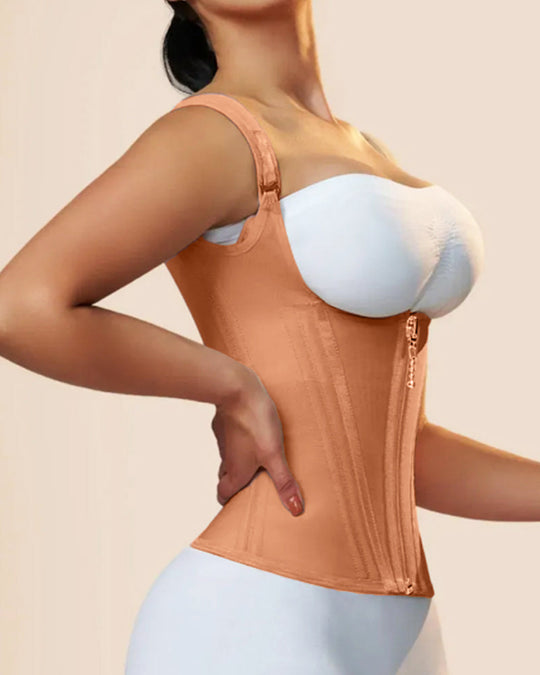 Waist Trainer for Women Body Shaper Corset Vest Tank Top with Steel Bones