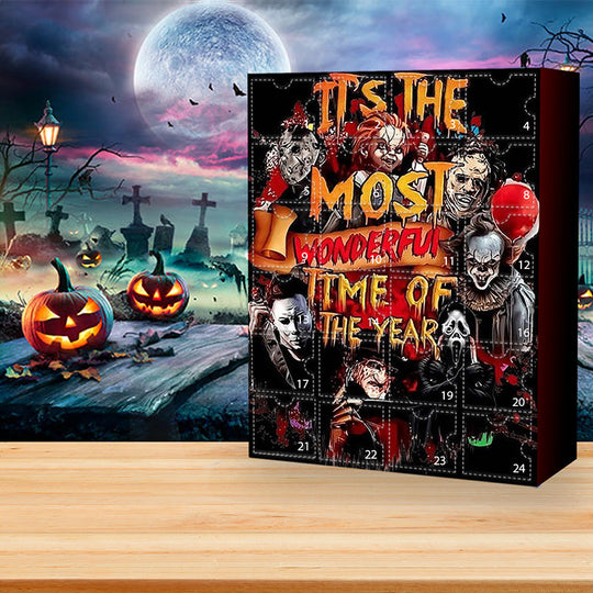 Halloween Horror Movie Advent Calendar with 24 Spooky Collectibles