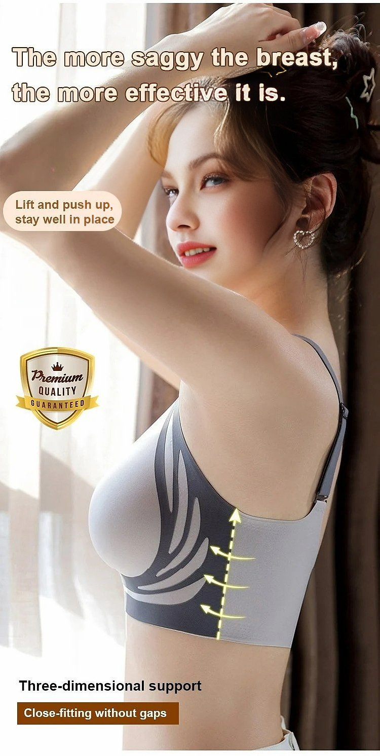 3 Packs Super Gather bra Wireless Push-up Bra No more sagging breasts