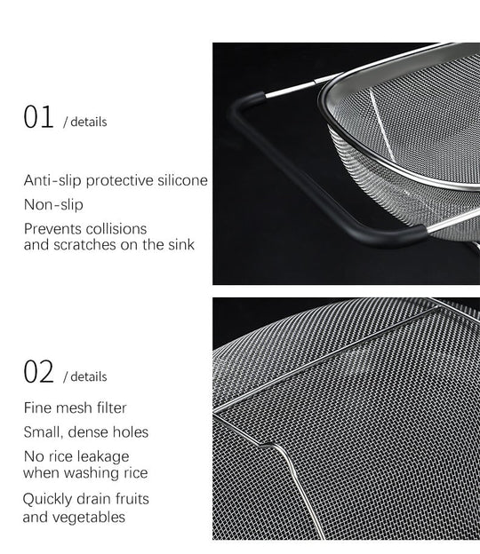 Sink Stainless Steel Oval Colander