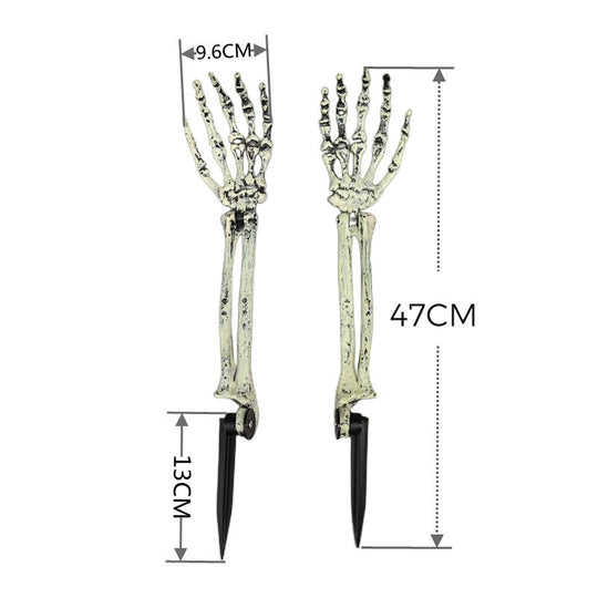 Solar-Powered Halloween Ghost Hand Light Decoration for Outdoor