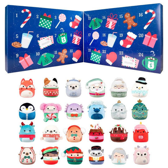 Christmas Gift Squishmallows Original 24-Day Micromallows Holiday Plush Advent Calendar🎄
