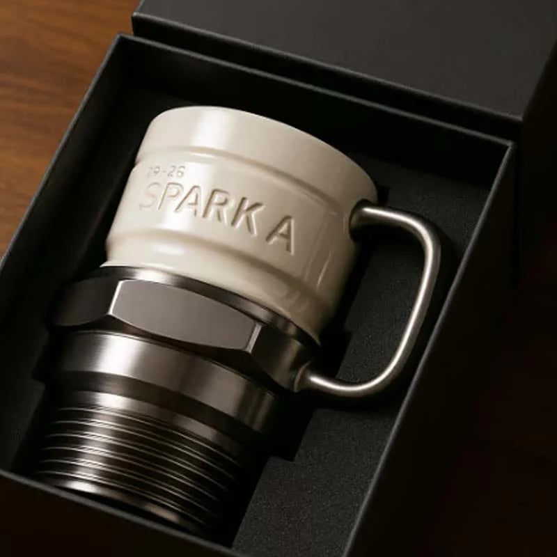 ☕Spark Plug Coffee Mug – Automotive-Themed Collectible Cup for Car Enthusiasts