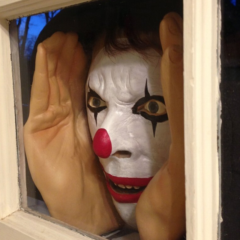 Outdoor Halloween Window Peeping Decoration with Suction Cups