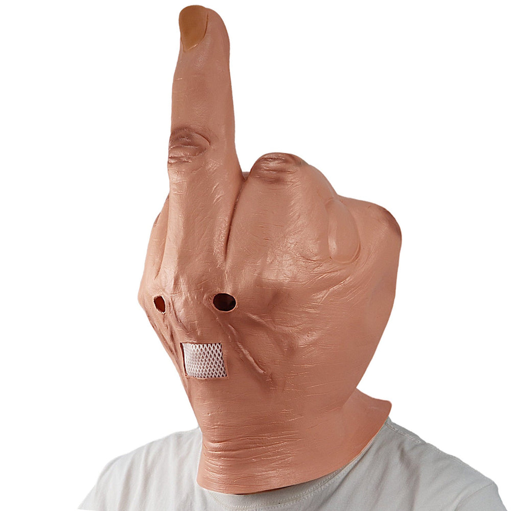 Latex Halloween Face Mask with Breathable Mesh for Comfort