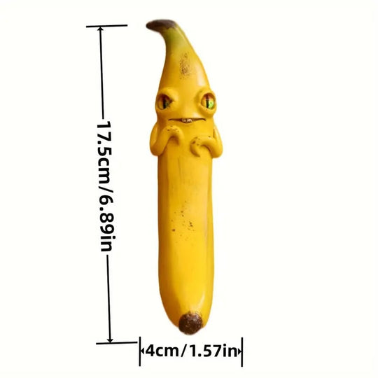 🍌 Halloween Funny Banana Resin Figurines with Googly Eyes