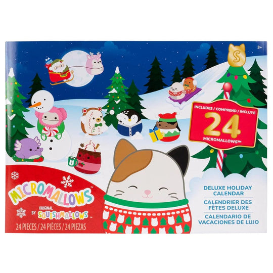 Christmas Gift Squishmallows Original 24-Day Micromallows Holiday Plush Advent Calendar🎄