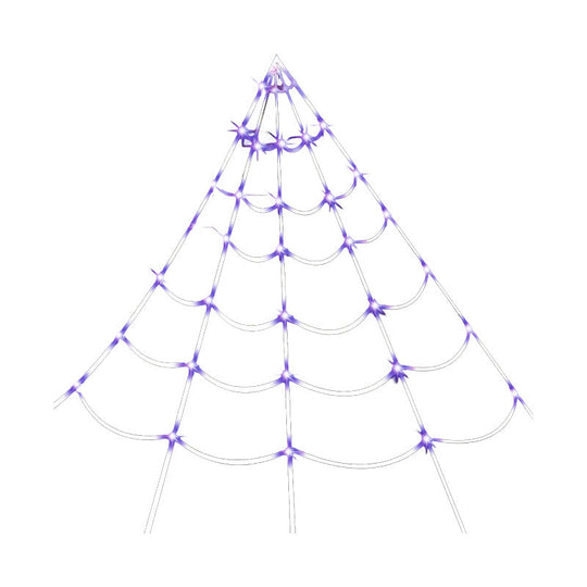 Halloween Spider Web Hanging Light with Timer for Indoor & Outdoor Decor