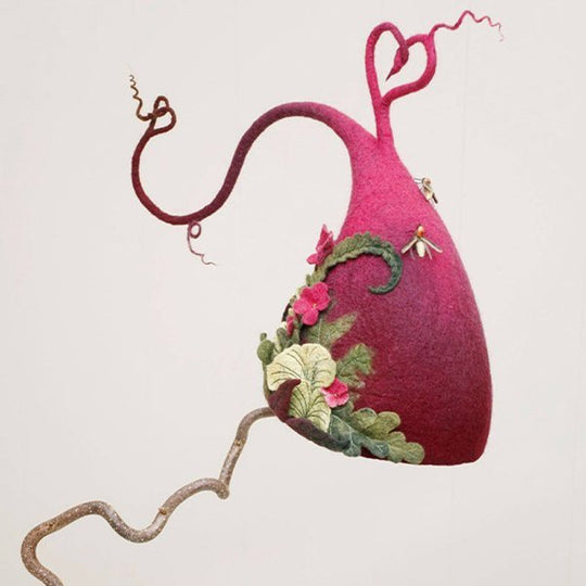 Handmade Felt Witch Hat for Halloween Party Comfort & Style