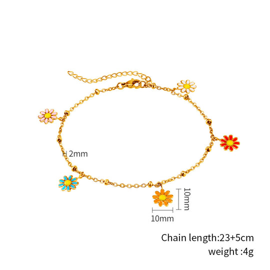 Sunflower anklet series