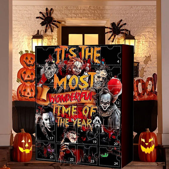 Halloween Horror Movie Advent Calendar with 24 Spooky Collectibles