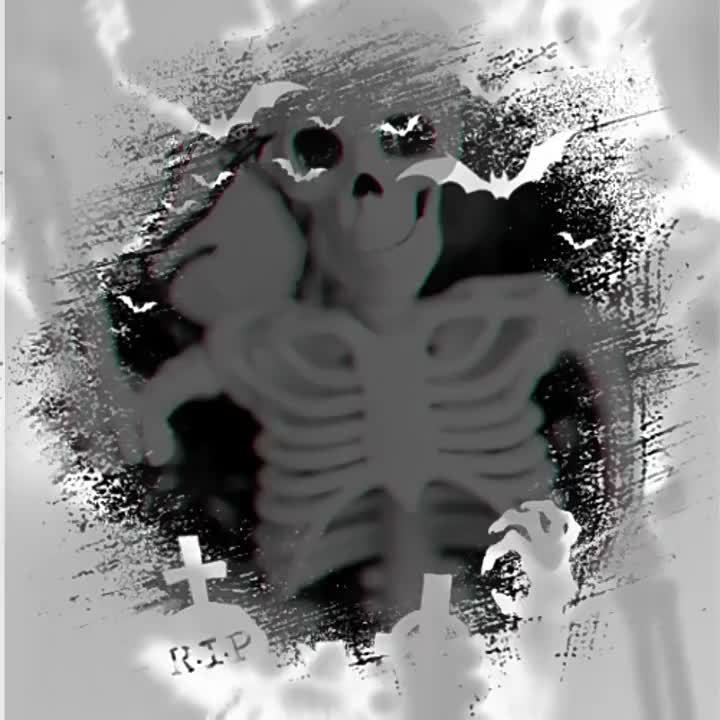 Halloween Skeleton Garland Wall Hanging Decoration Plastic Spooky Wreath