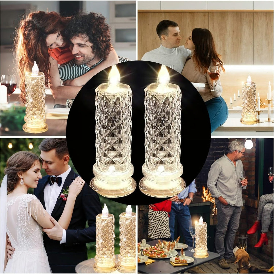 Rose Shadow LED Flameless Candle Lights