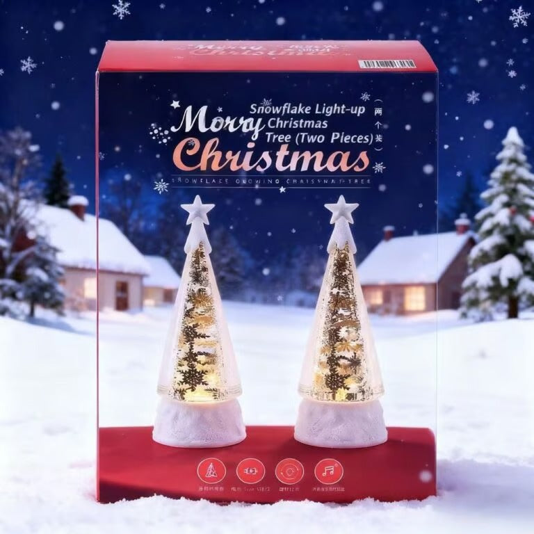 ❄️Premium Crystal Christmas Snow Globe – Enchanted Auto Snowfall & Melodies