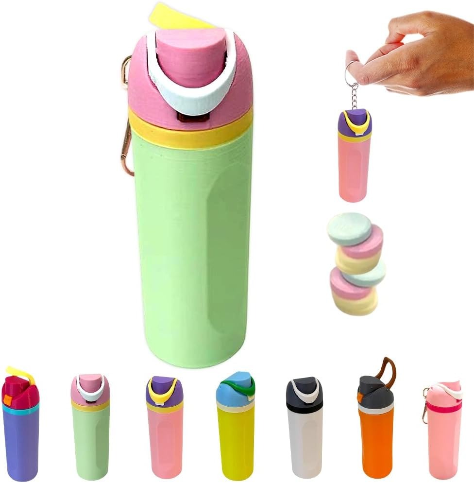🔥Hot Sale 49% off🌟Mini water bottle lip balm storage keychain (💥Buy 5 Free Shipping)