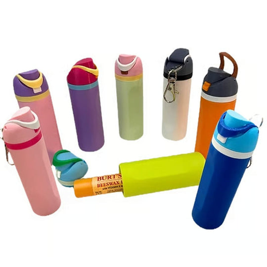 🔥Hot Sale 49% off🌟Mini water bottle lip balm storage keychain (💥Buy 5 Free Shipping)