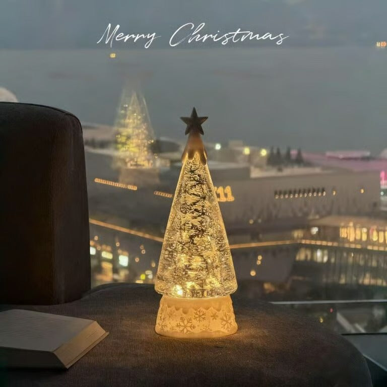 ❄️Premium Crystal Christmas Snow Globe – Enchanted Auto Snowfall & Melodies