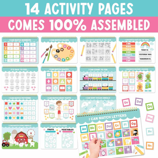 Busy Book for Kids — 14 Learning Activities in One!