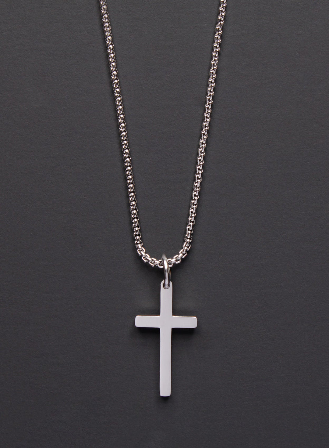 Small Stainless Steel Cross Necklace For Men