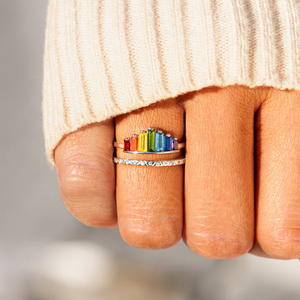 Rainbow Ring rainbow moonstone engagement ring