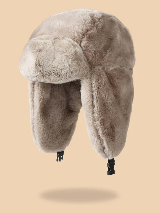 Ushanka Solid Fluffy Winter Trapper Hat