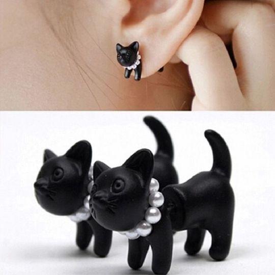 Funny earring Cute animal bite earrings dog earring cat earrings dinosaur earrings