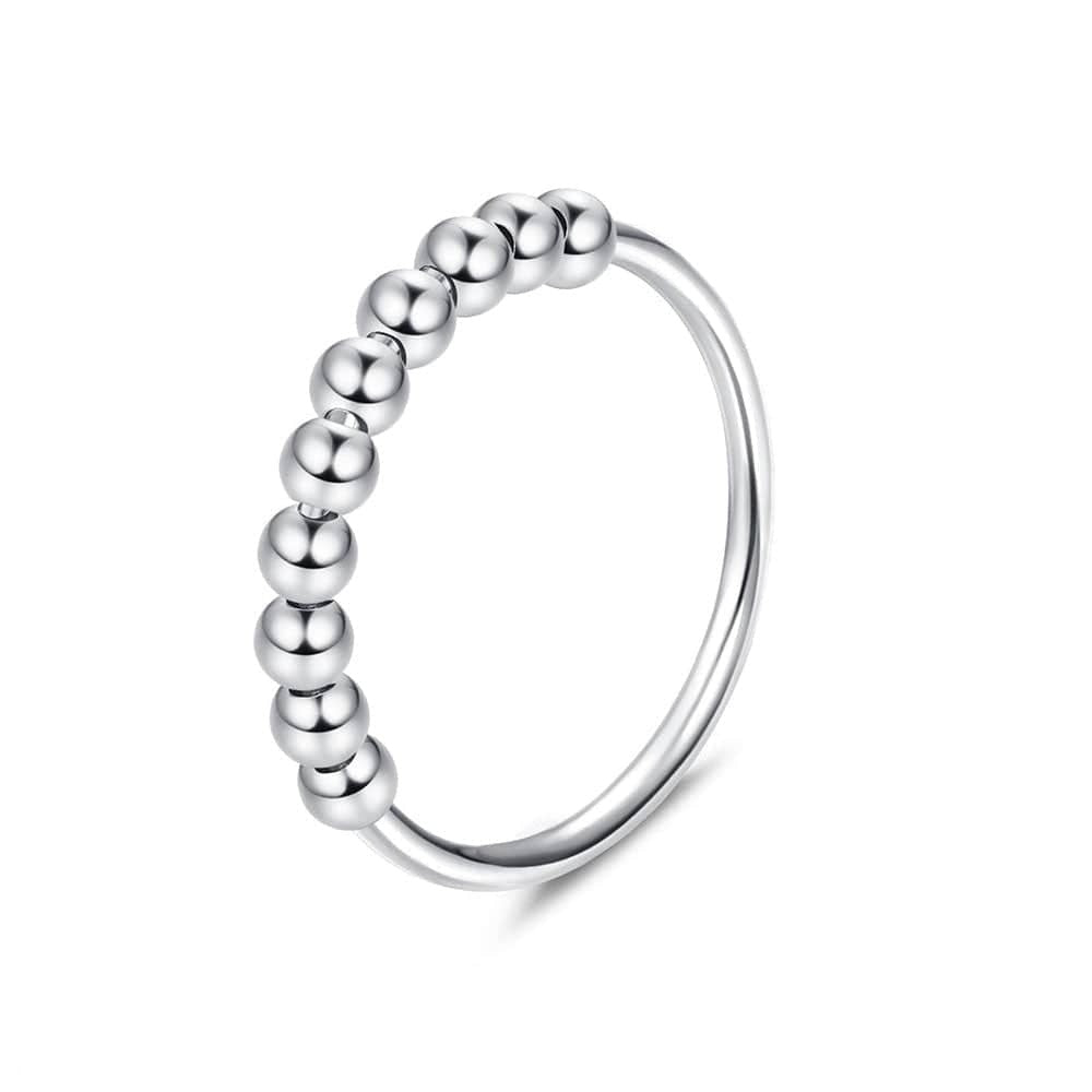 10 Bead Anxiety Ring Prevent Nail Biting Rings customforher