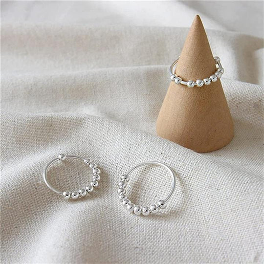 10 Bead Anxiety Ring Prevent Nail Biting Rings customforher