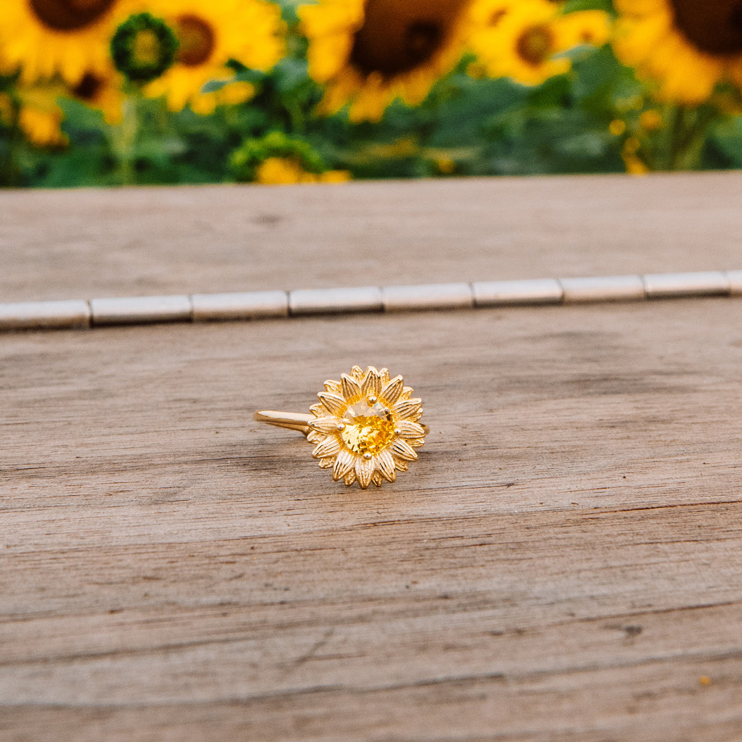 Sunflower Ring Gold / Silver