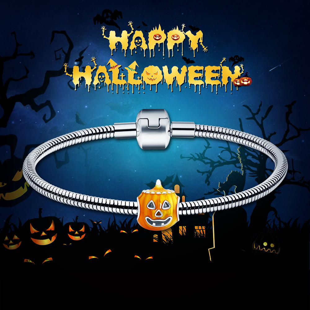 Halloween pumpkin lantern bracelet