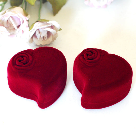 Rose Heart Ring Box