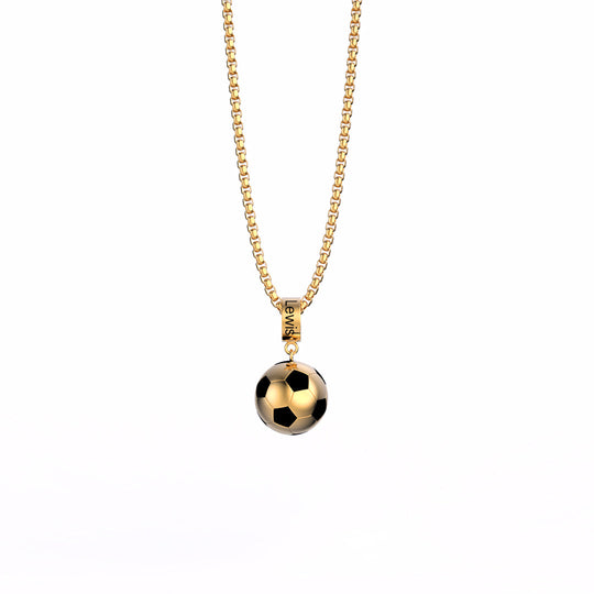 For Football Lover Football Necklace Personalized Soccer Ball Necklace