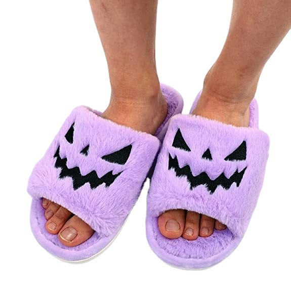 Warm Halloween Spooky Slippers